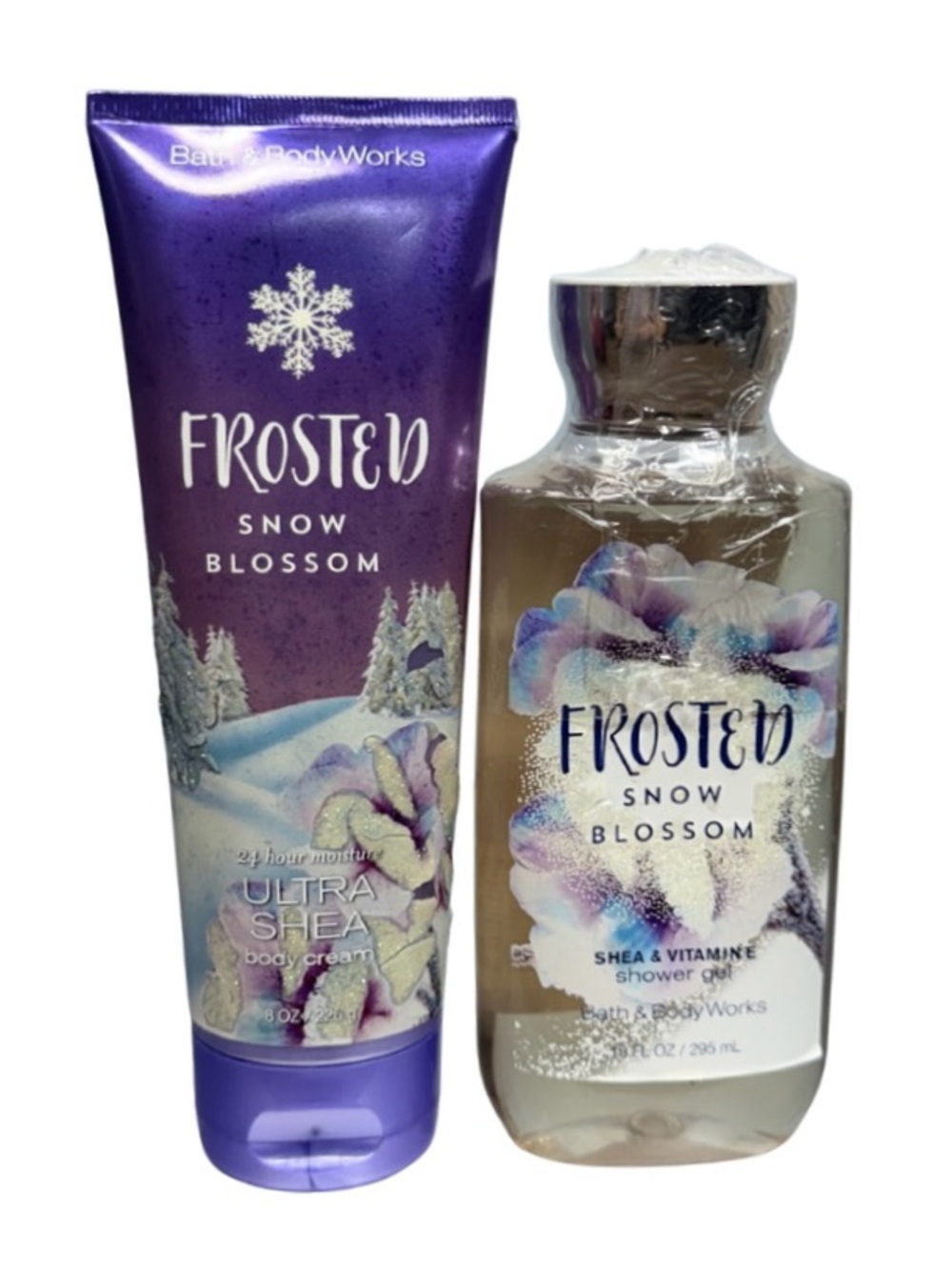Frosted Snow Blossom- Bath & Body Works - Body Wash & Body Cream Set